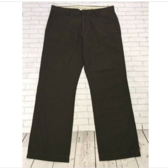 Gap Brown Chino Pants with Pockets Size 35 x 32 - Picture 1 of 12